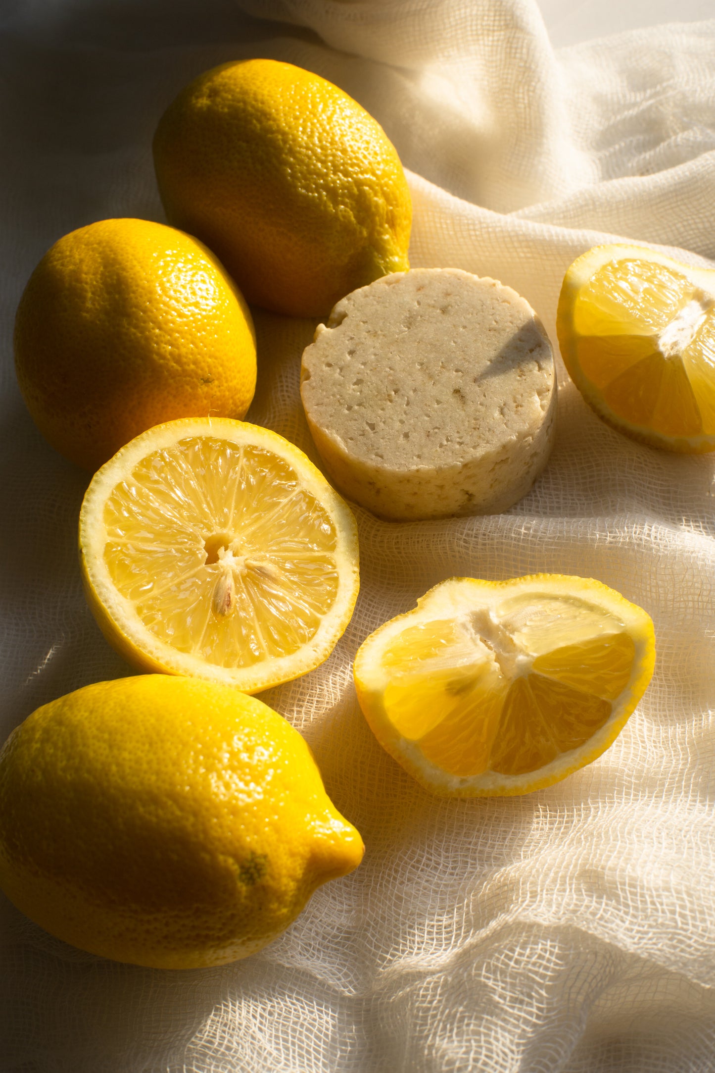 Shampoo sólido de limón, naranja y mandarina (brillo y sedosidad)