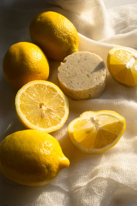 Shampoo sólido de limón, naranja y mandarina (brillo y sedosidad)